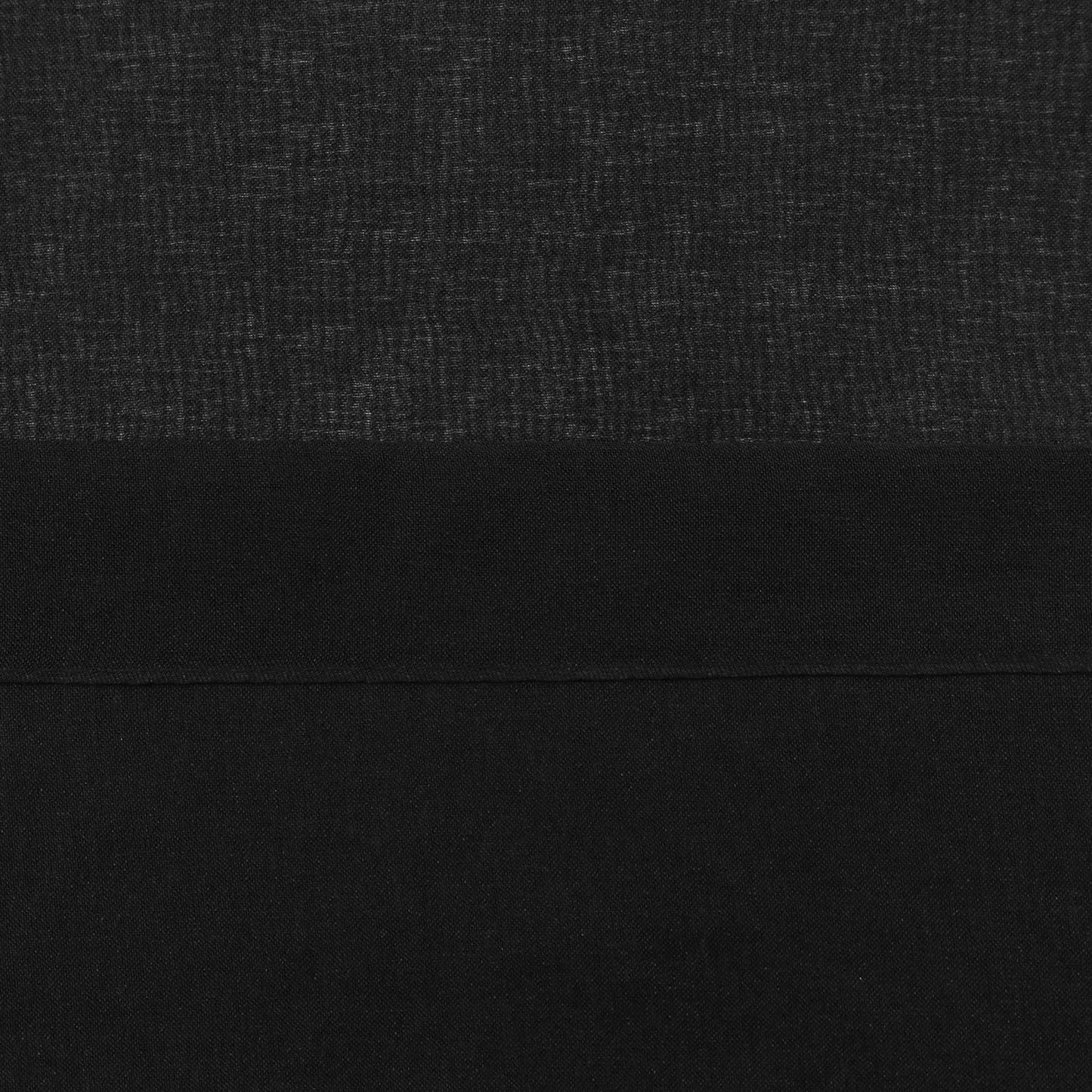 Sheer Curtains Faux Linen Grommet Window Curtain Voile Sheer Drapes for Living Room and Funeral/Gothic Wedding Set of 2 Panels 52 X 72 Inch Long, Black